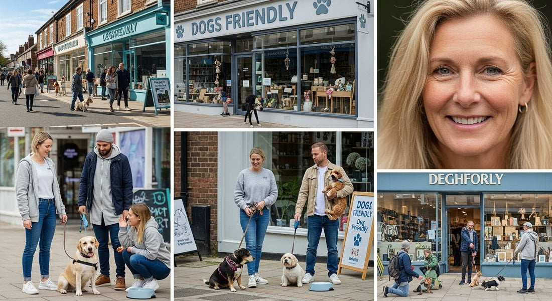 UK dog friendly shops, dog owners shopping