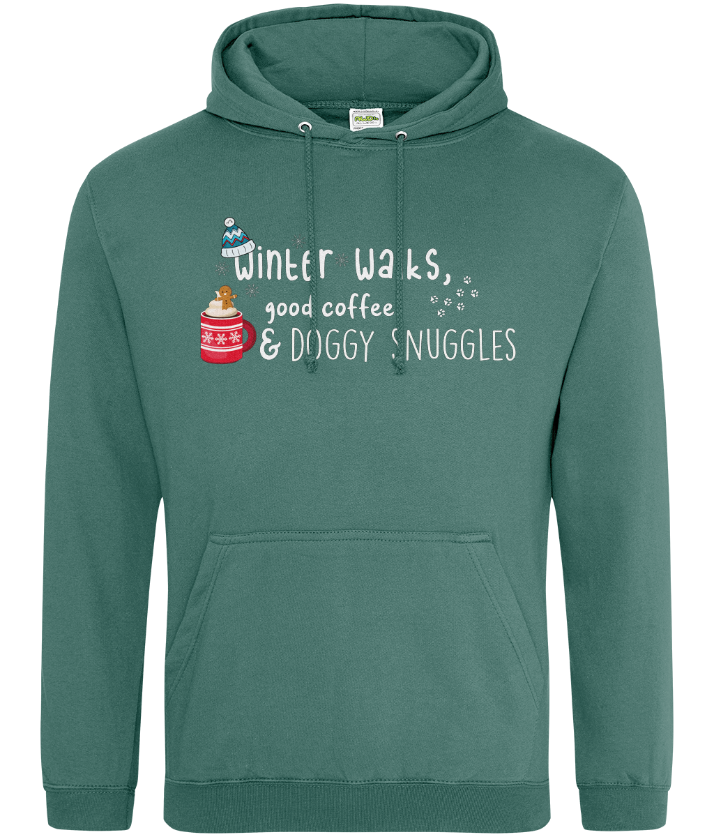 Winter Walks, Good Coffee & Doggy Snuggles hoodie