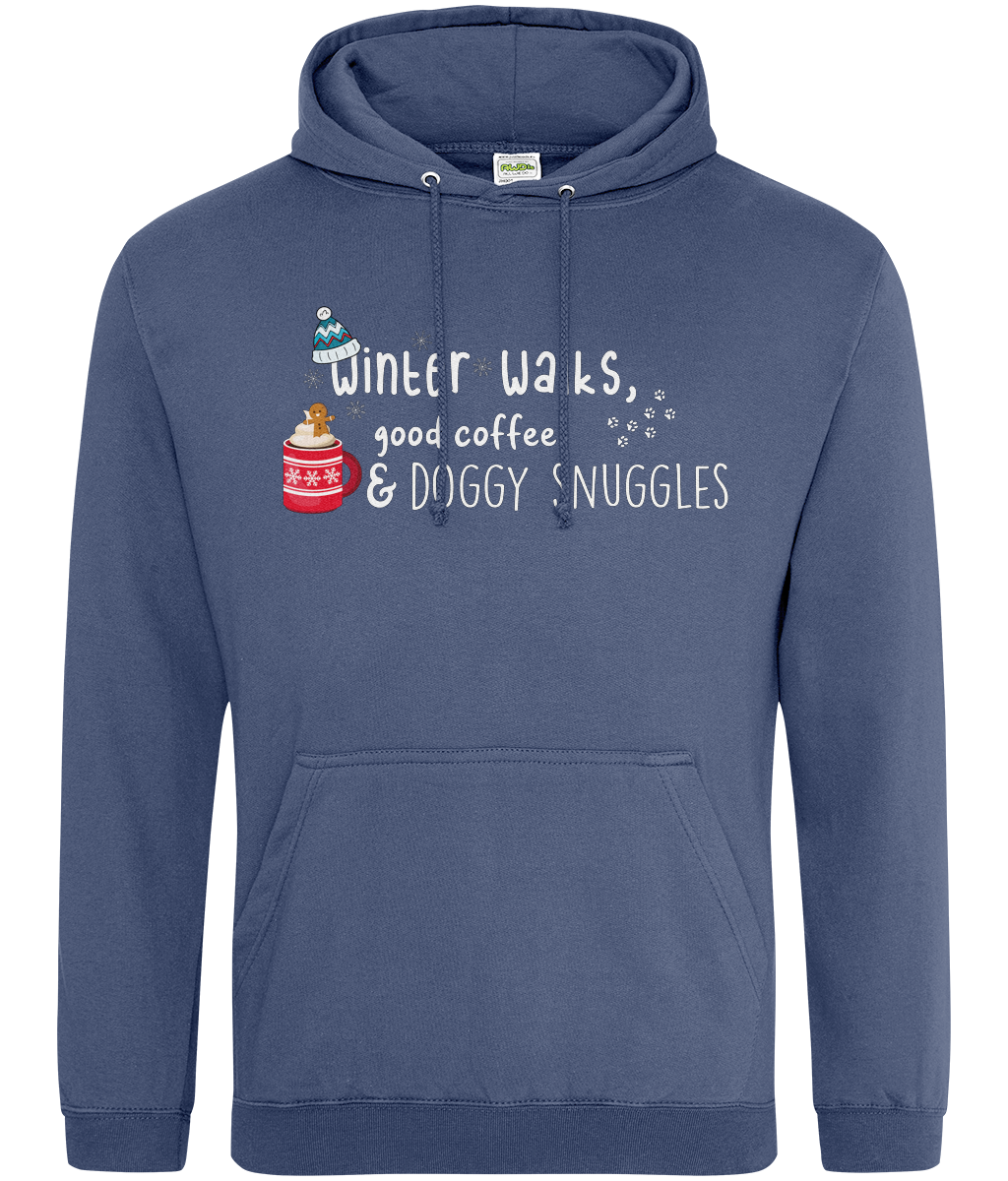 Winter Walks, Good Coffee & Doggy Snuggles hoodie