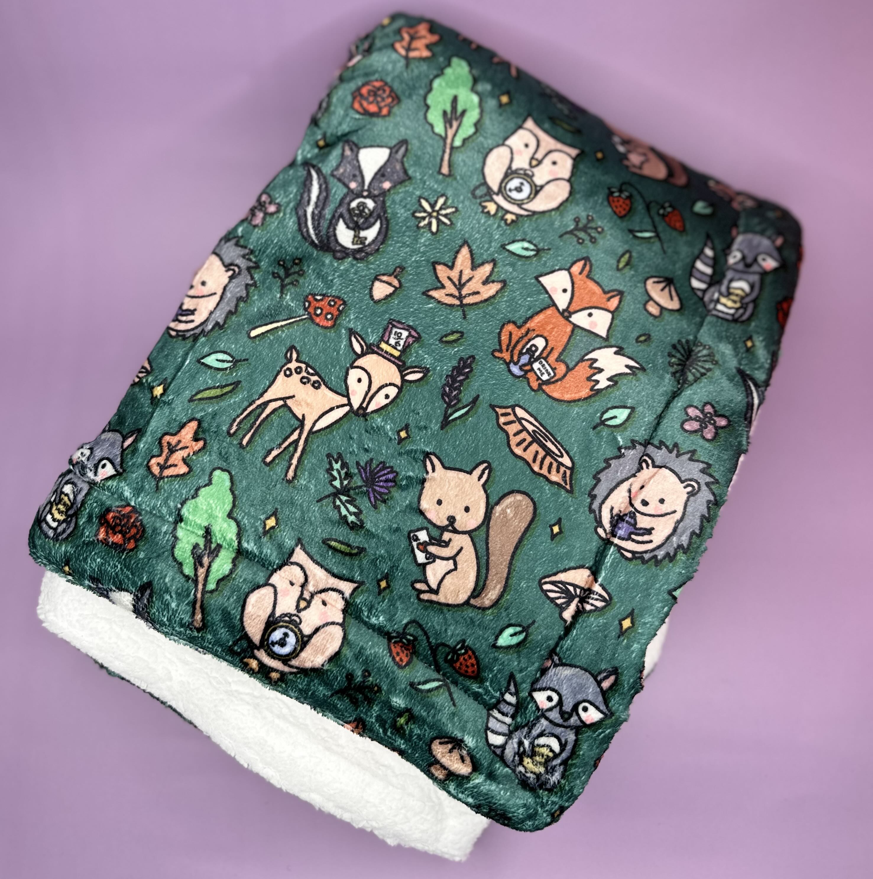 Autumn Wonderland dog blankets - fleece dog blanket - two sizes - Pup Chic Boutique