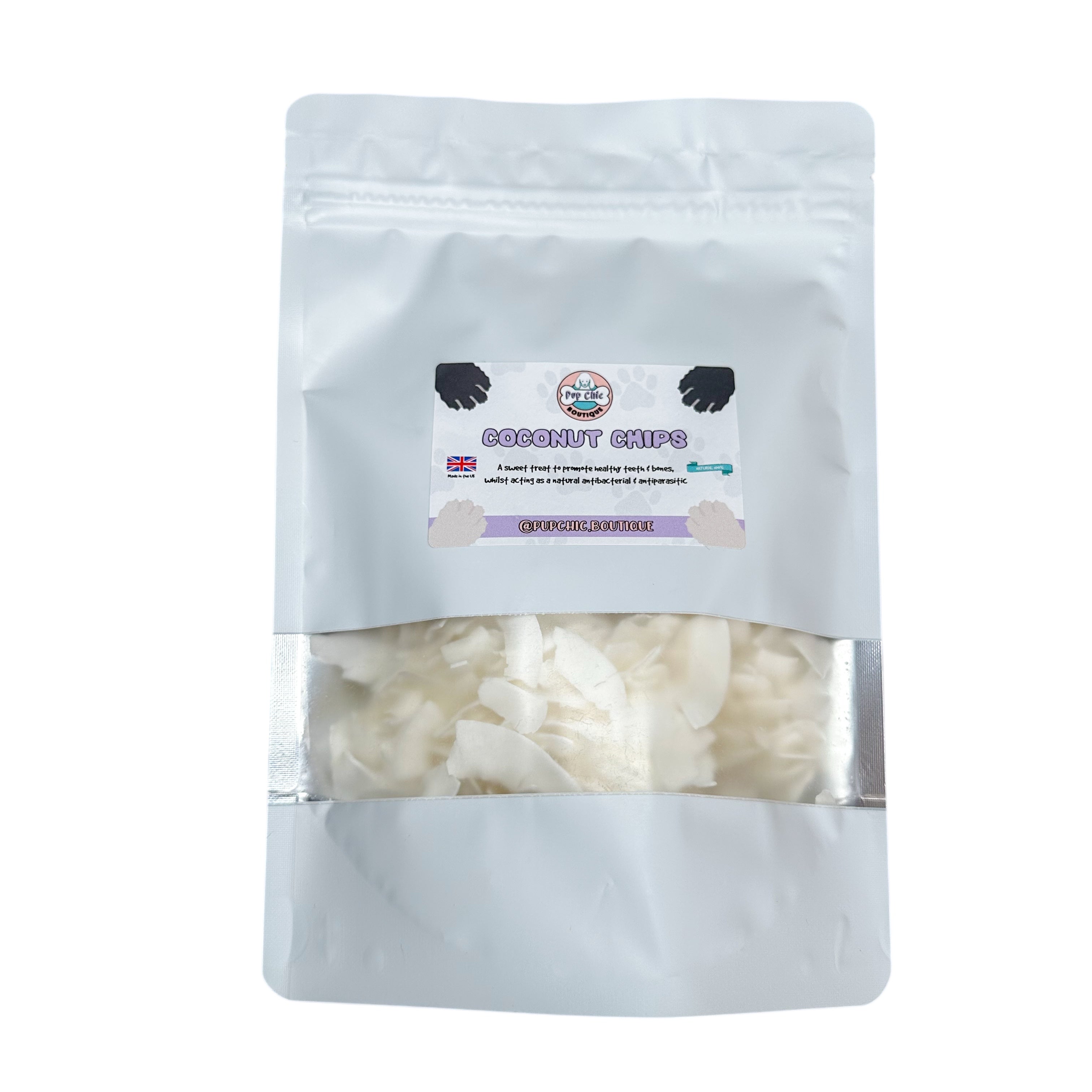 Coconut Chips dog treats - natural wormer