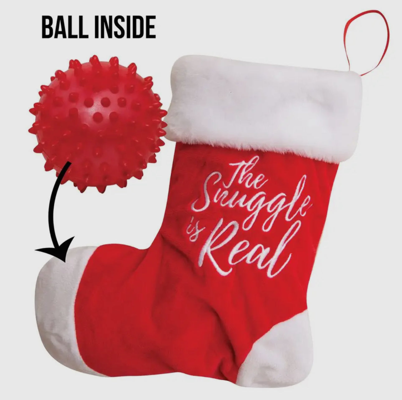 Hide and Squeak Christmas Stocking Dog Toy