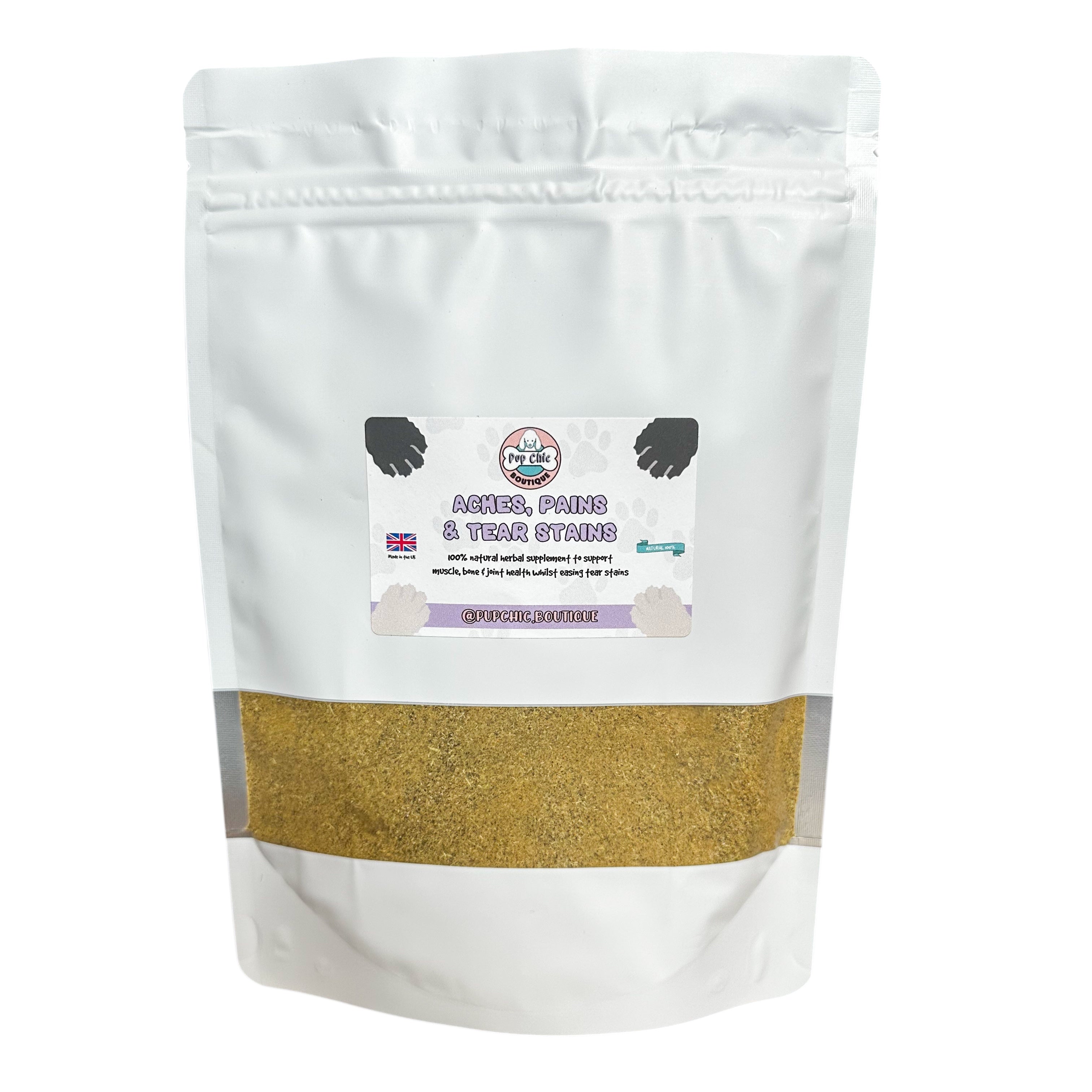 Aches, Pains & Tear Stains Dog Supplement – Natural Relief for Joints & Eyes