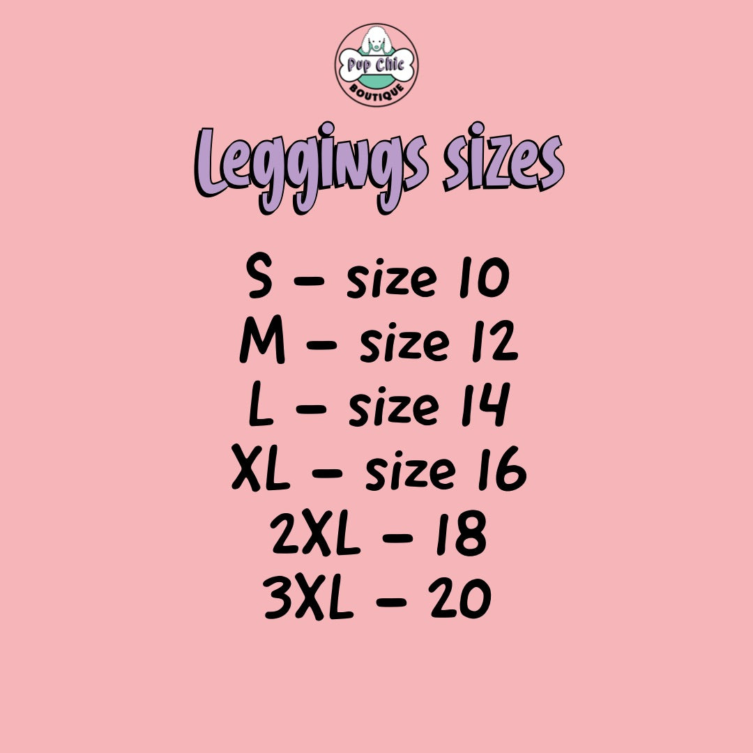 Sample Sale Artful Dogster leggings - wrong print dog matching leggings