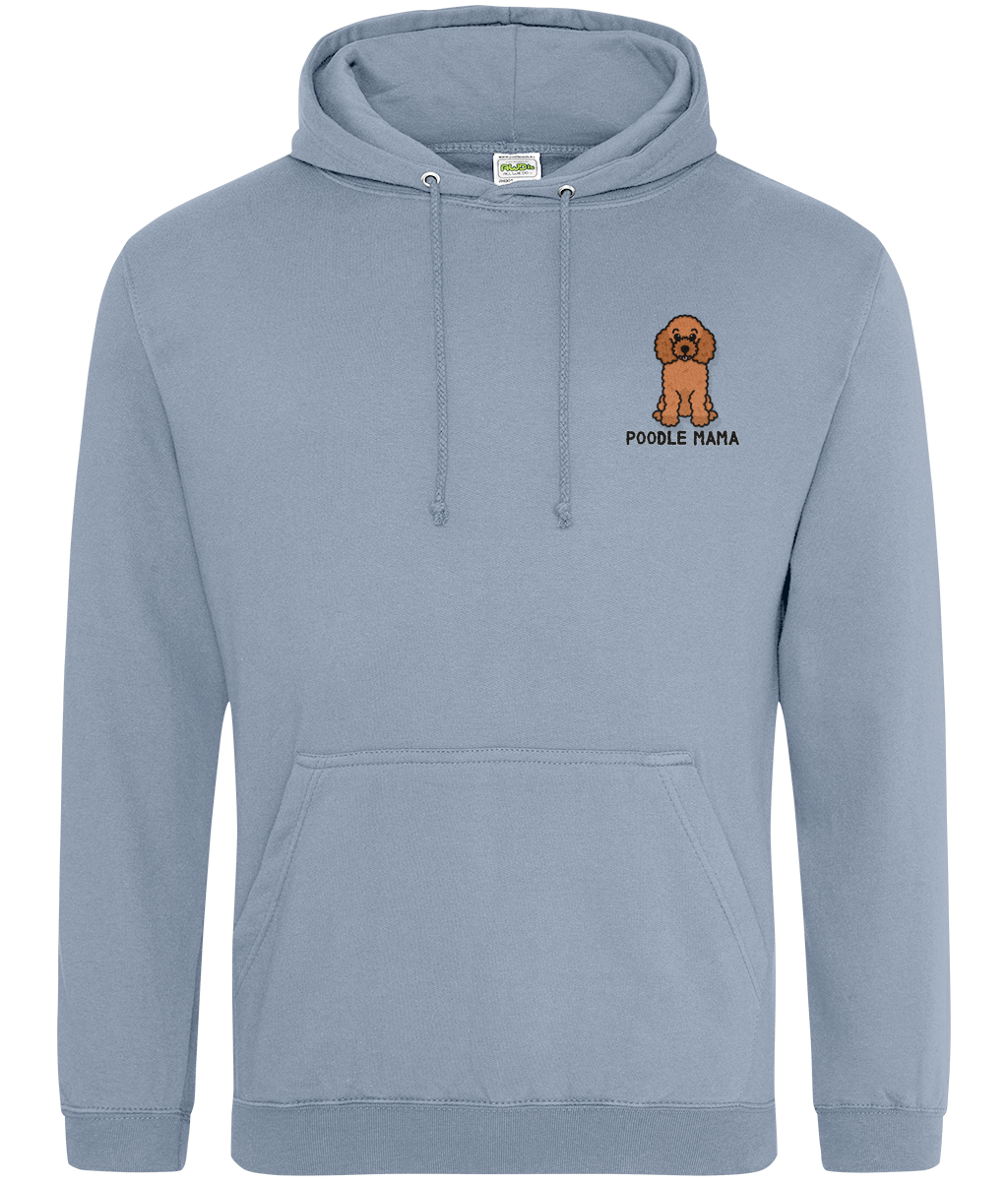 Red poodle mama hoodie - Oodles of Poodles - Pup Chic Boutique