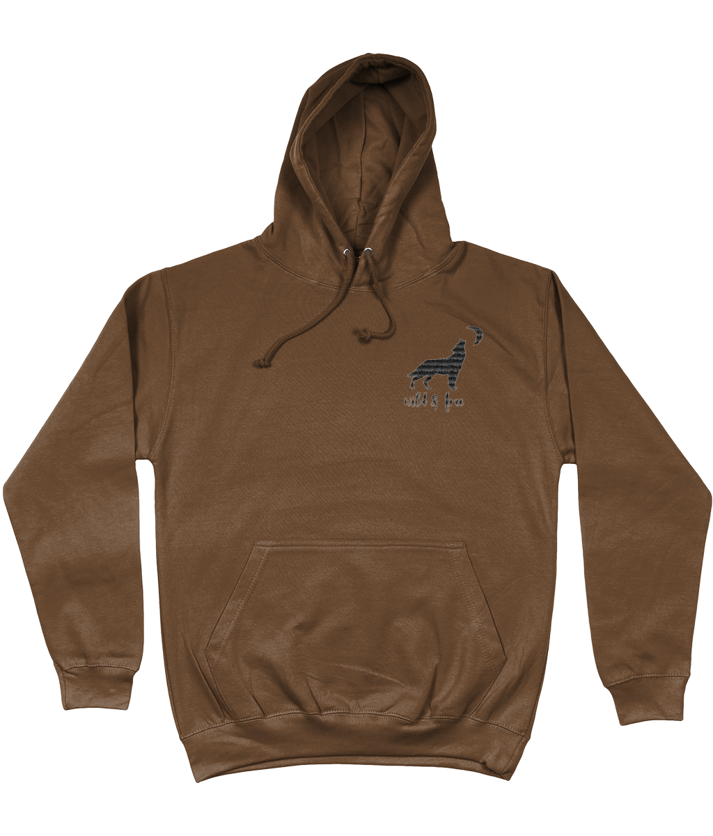 Wanderlust Wild & Free embroidered matching hoodie