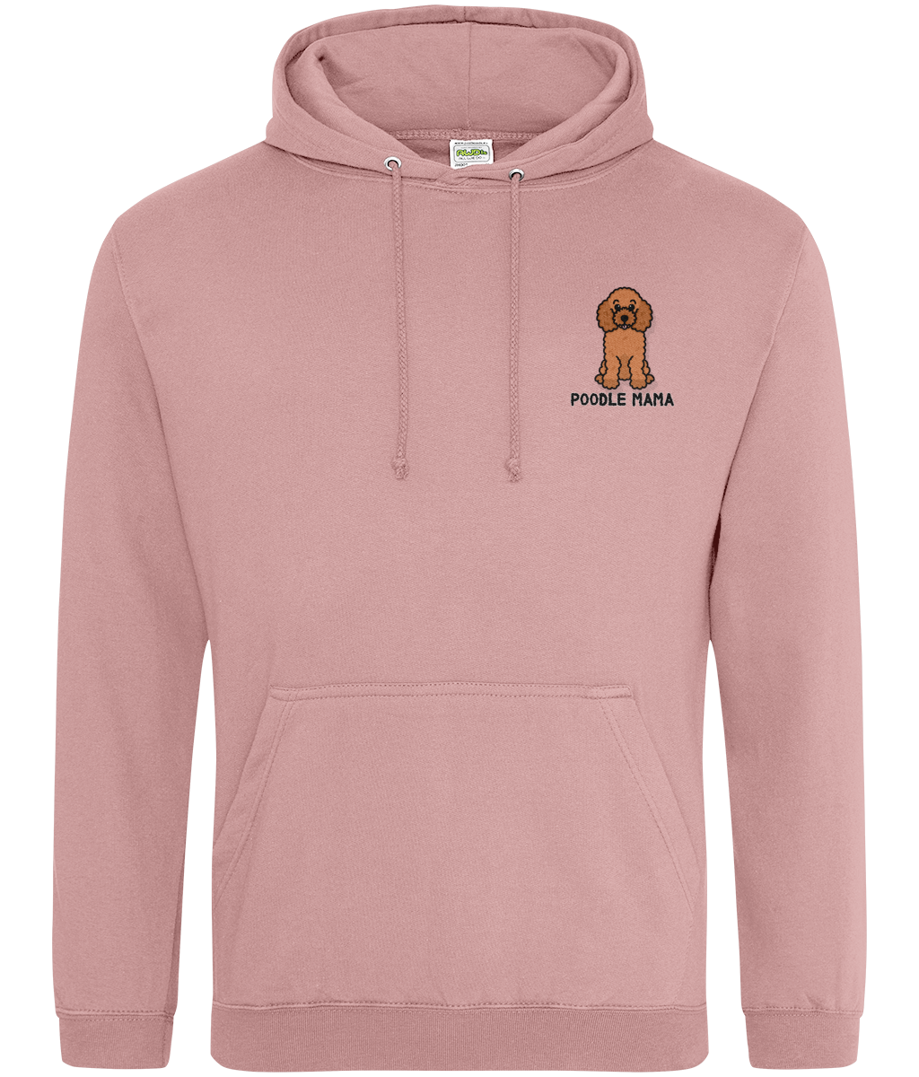 Red poodle mama hoodie - Oodles of Poodles - Pup Chic Boutique
