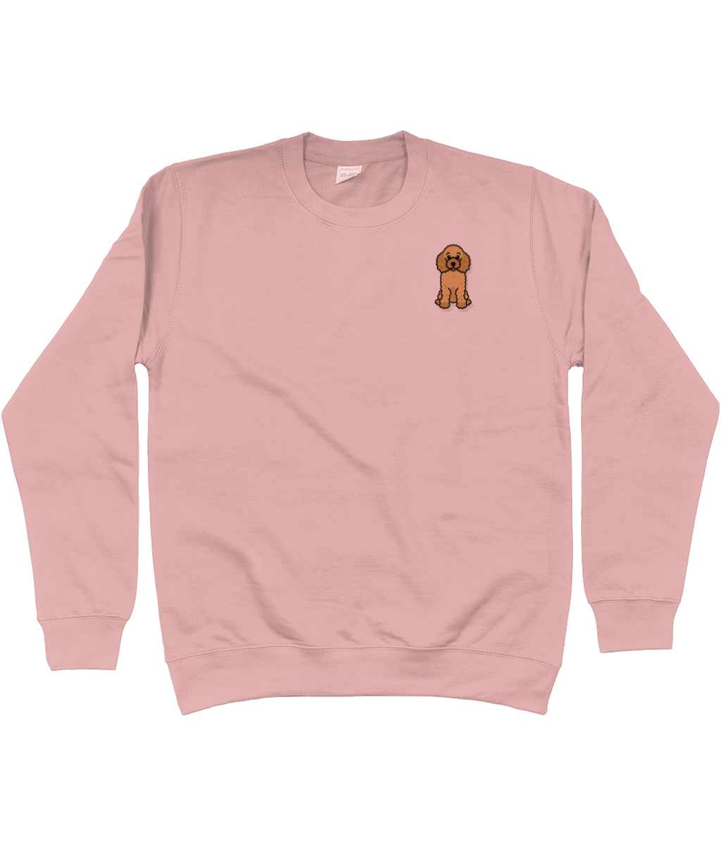 Red poodle sweatshirt - Oodles of Poodles - Pup Chic Boutique