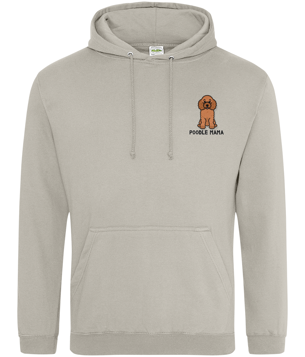 Red poodle mama hoodie - Oodles of Poodles - Pup Chic Boutique