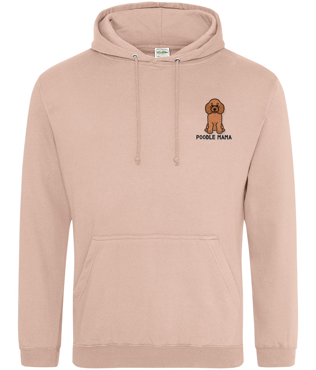 Red poodle mama hoodie - Oodles of Poodles - Pup Chic Boutique