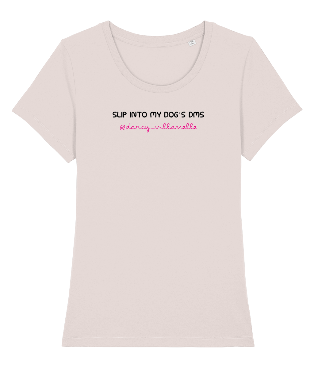 slip into my dog's dm's personalised t-shirt