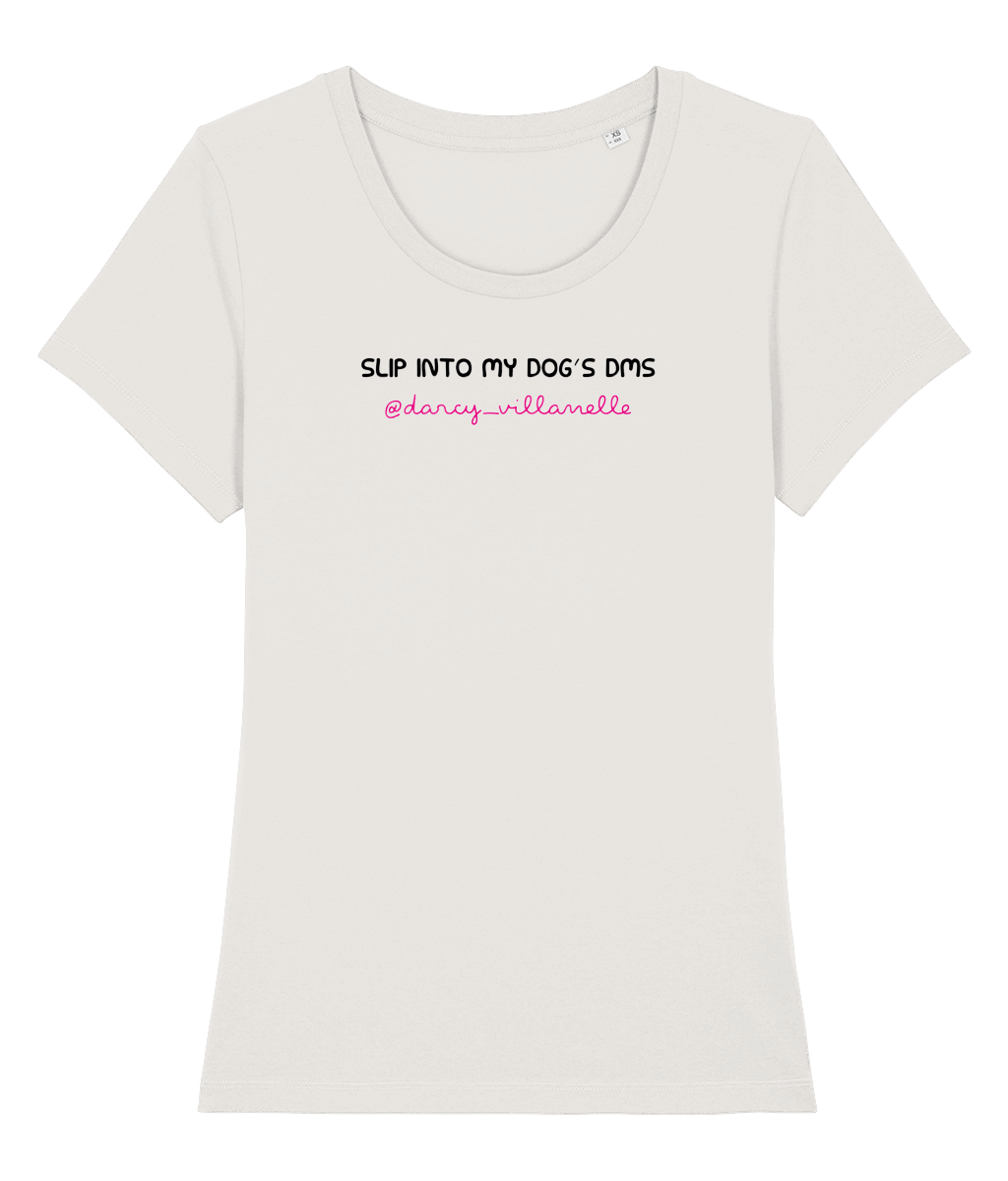 slip into my dog's dm's personalised t-shirt