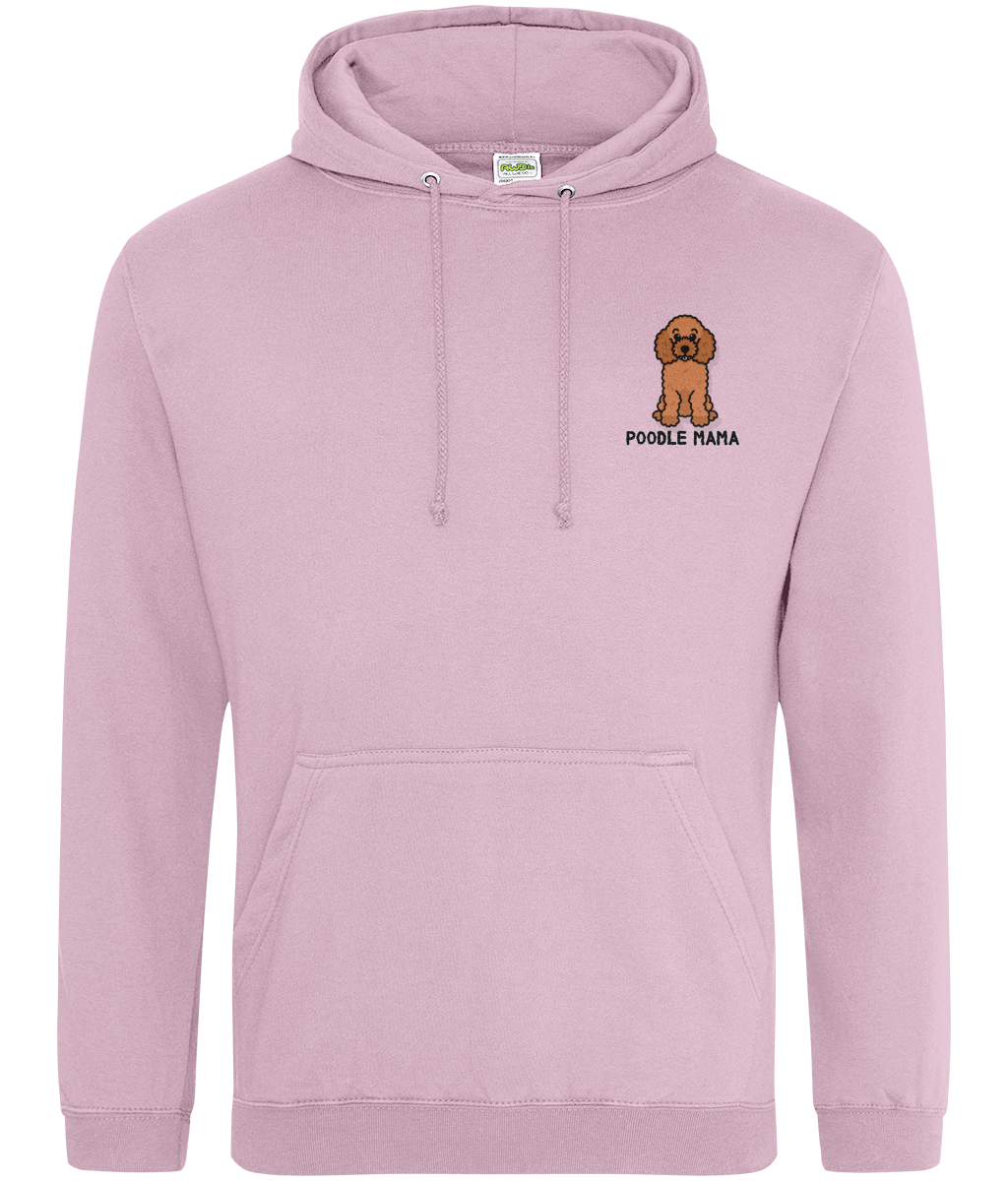 Red poodle mama hoodie - Oodles of Poodles - Pup Chic Boutique