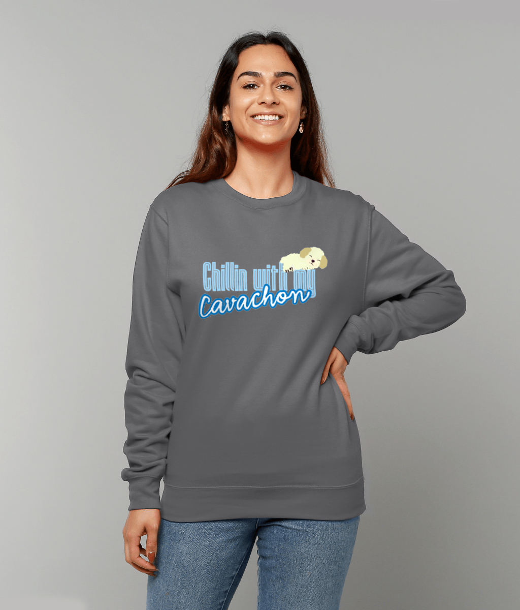 Chillin with my Cavachon sweater - Pup Chic Boutique