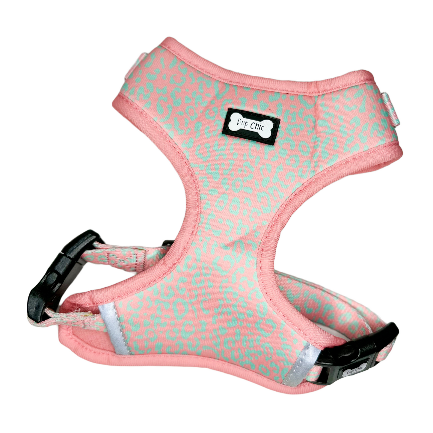 Wild Chic Adjustable Harness - animal print dog harness
