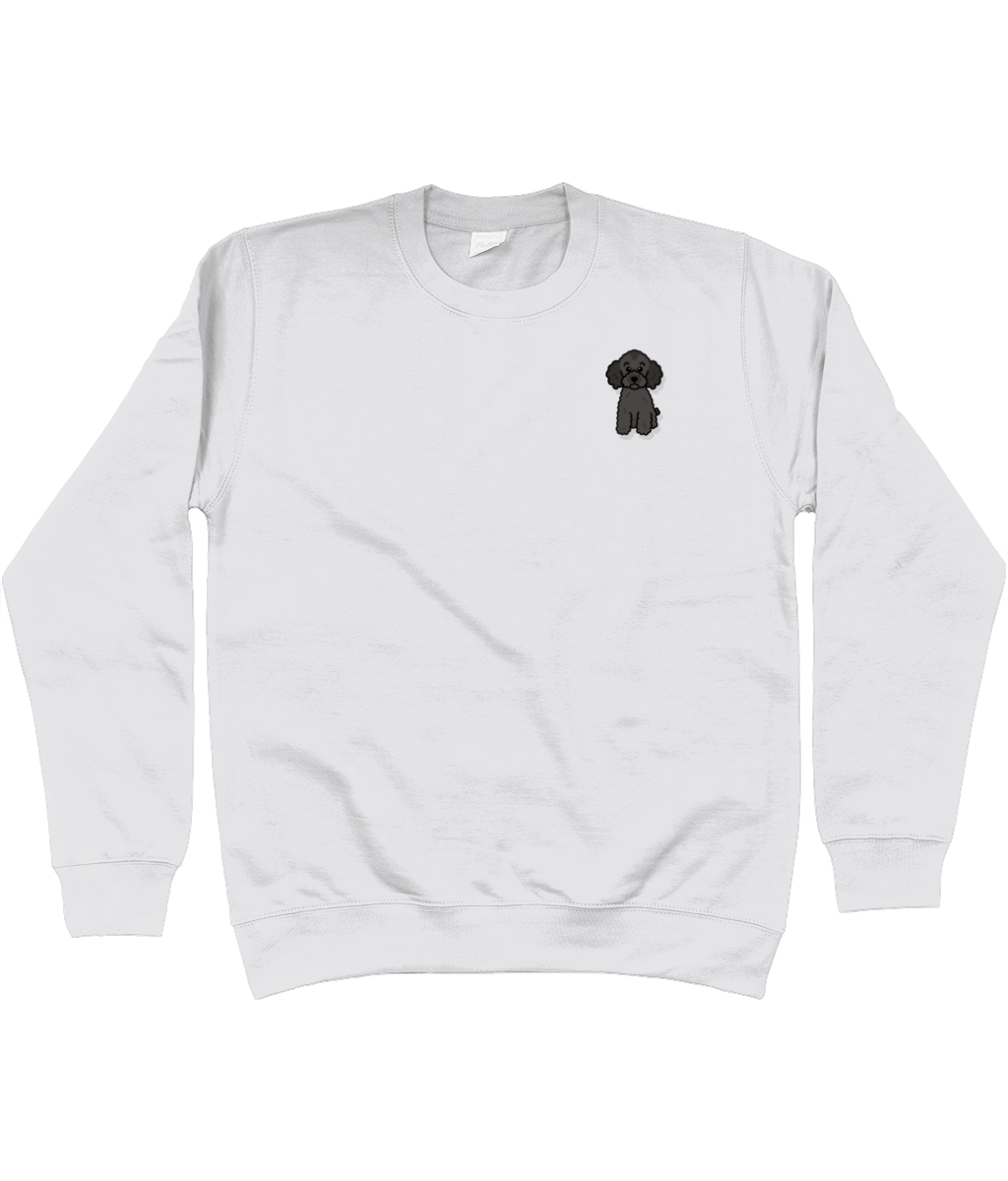 Blue poodle sweatshirt - Oodles of Poodles - Pup Chic Boutique