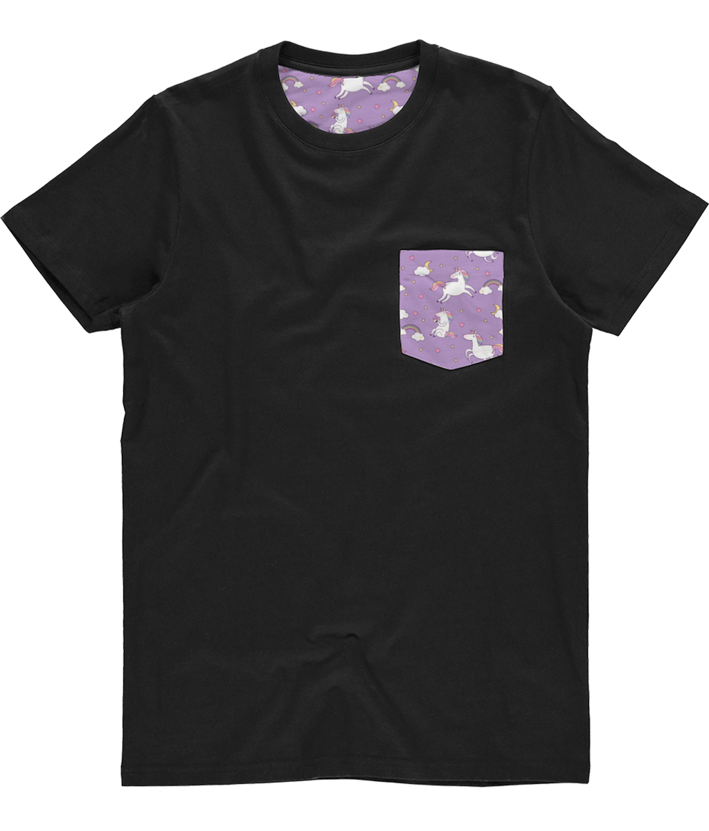 daydreams and unicorns matching pocket t-shirt