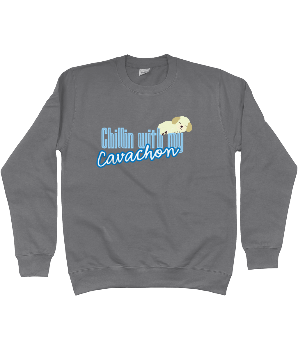 Chillin with my Cavachon sweater - Pup Chic Boutique