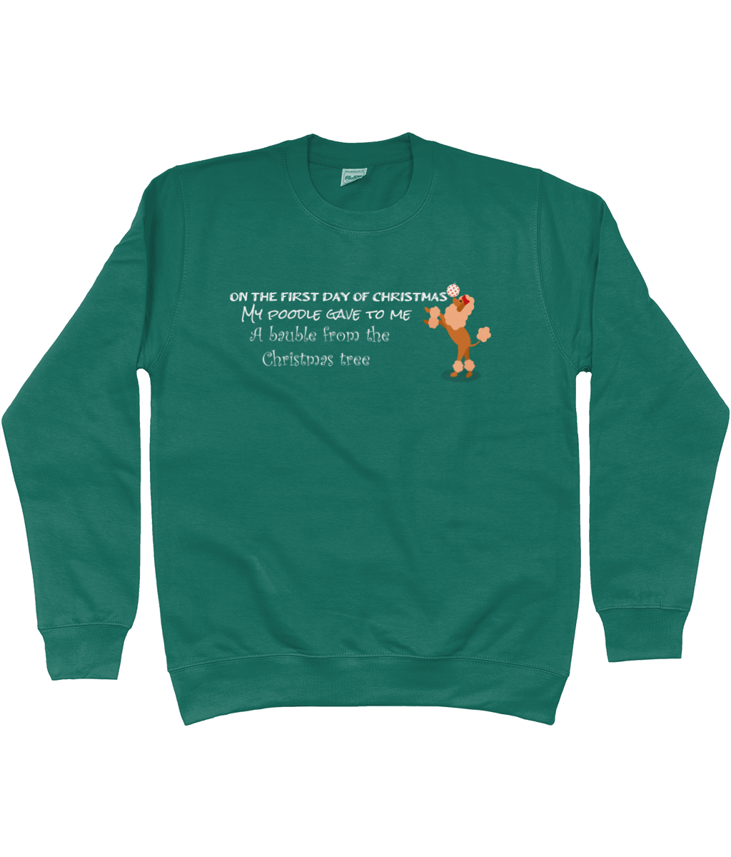 poodle christmas jumper