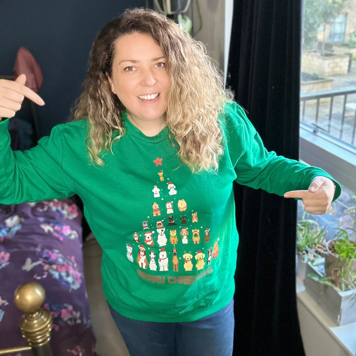 Ultimutt Christmas jumper green