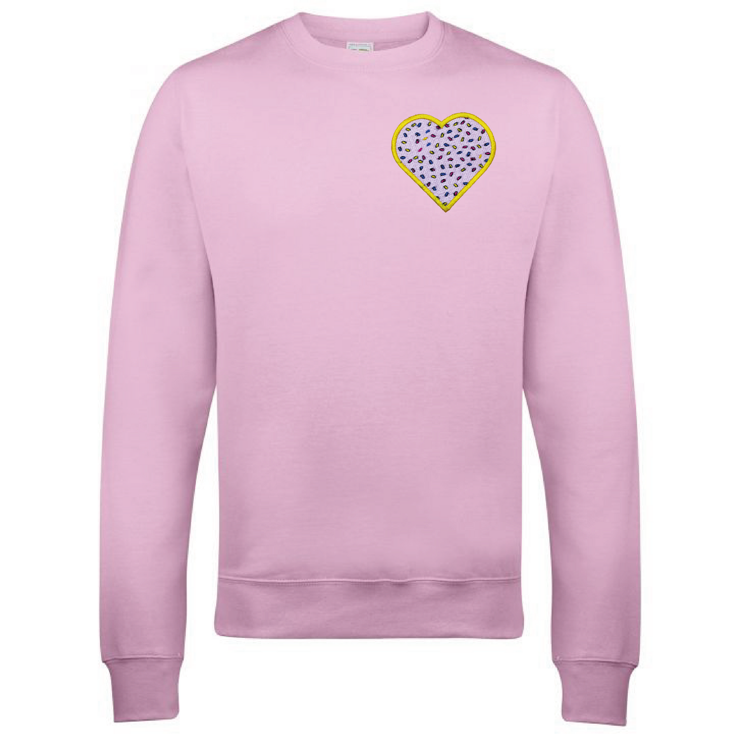 pink sprinkles for days matching embroidered sweater