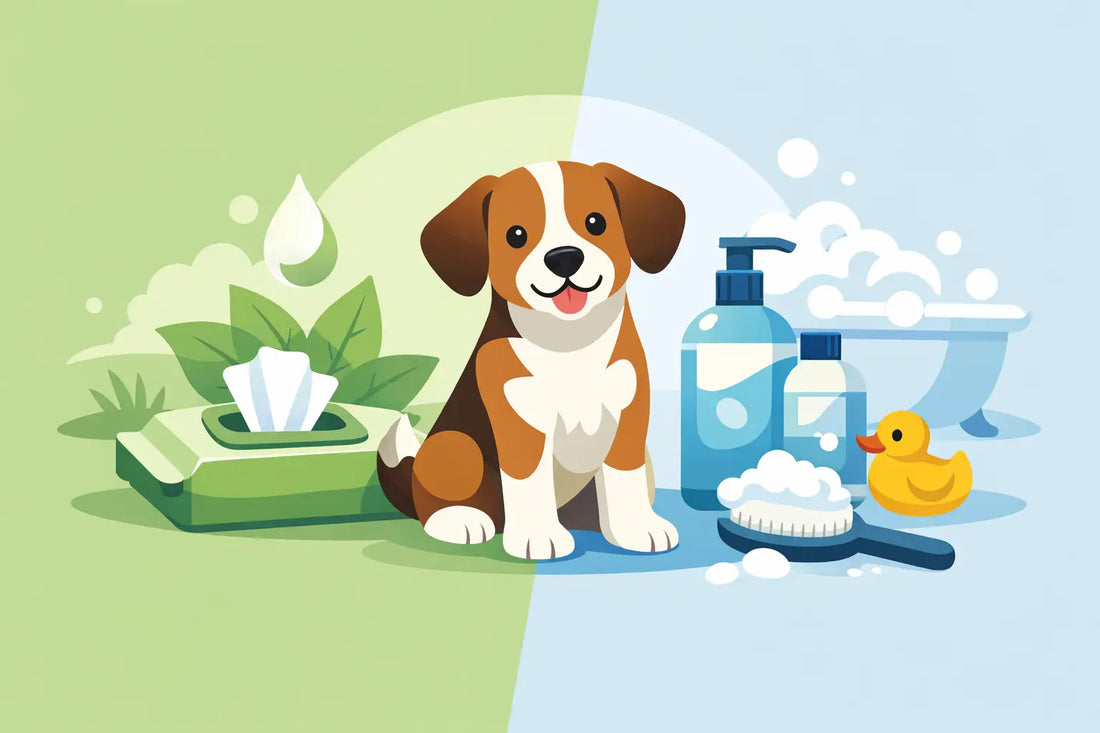 Dog Wipes vs Dog Shampoo for Every Pup