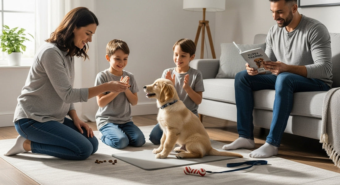 puppy training, new puppy owner, family training session