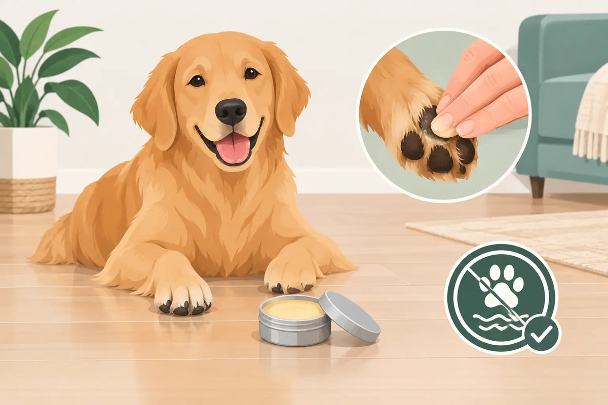 How to Use Paw Balm Without Slippy Floors