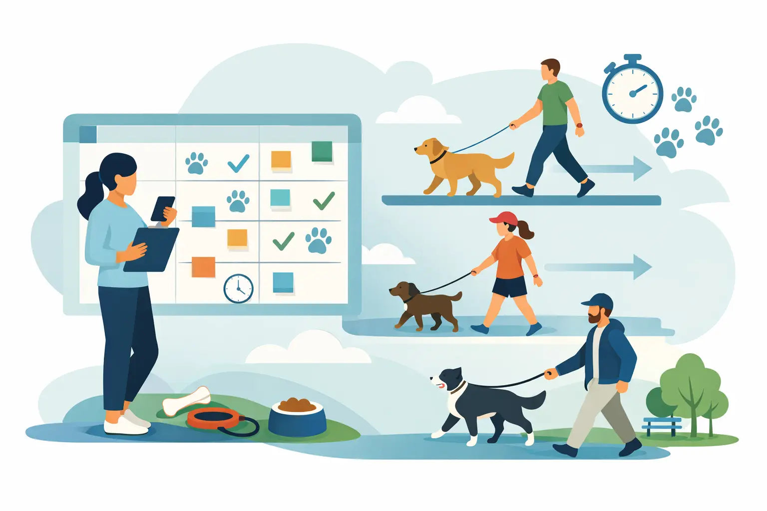 How to Organise Dog Walks Without the Chaos