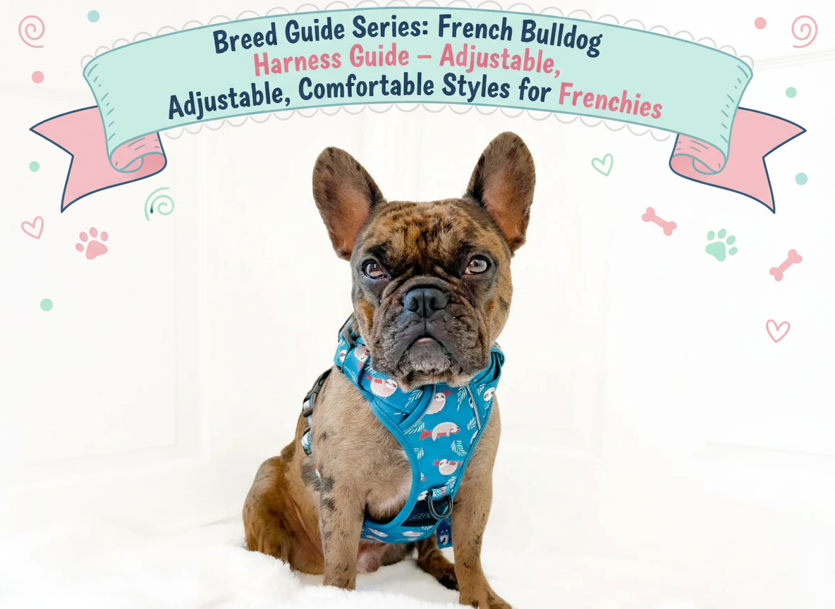 French Bulldog harness size guide