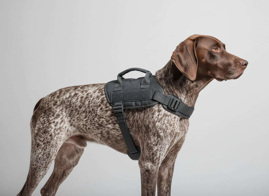 horizontal strap dog harness