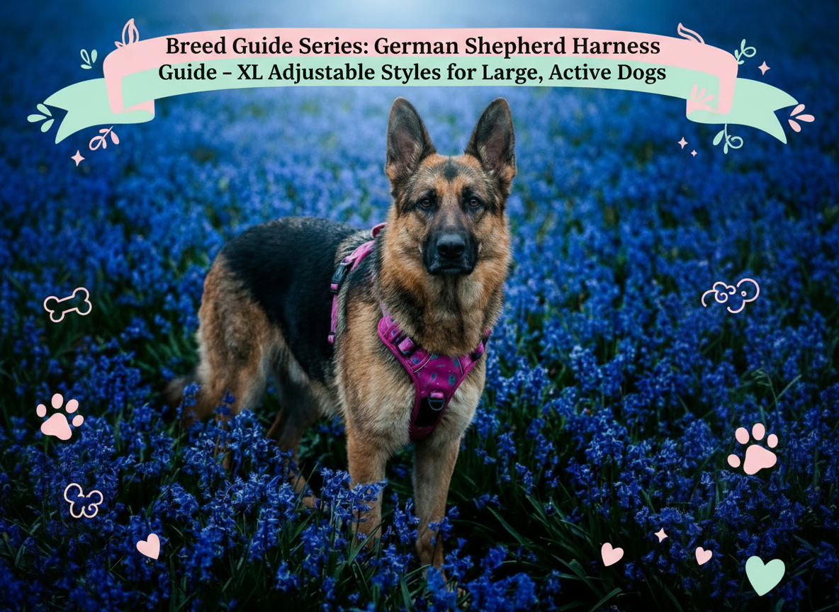 Breed Guide Series: German Shepherd Harness Guide – XL Adjustable Styles for Large, Active Dogs