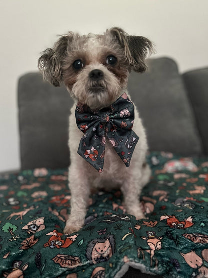 Autumn Wonderland Sailor Bow Tie - Pup Chic Boutique