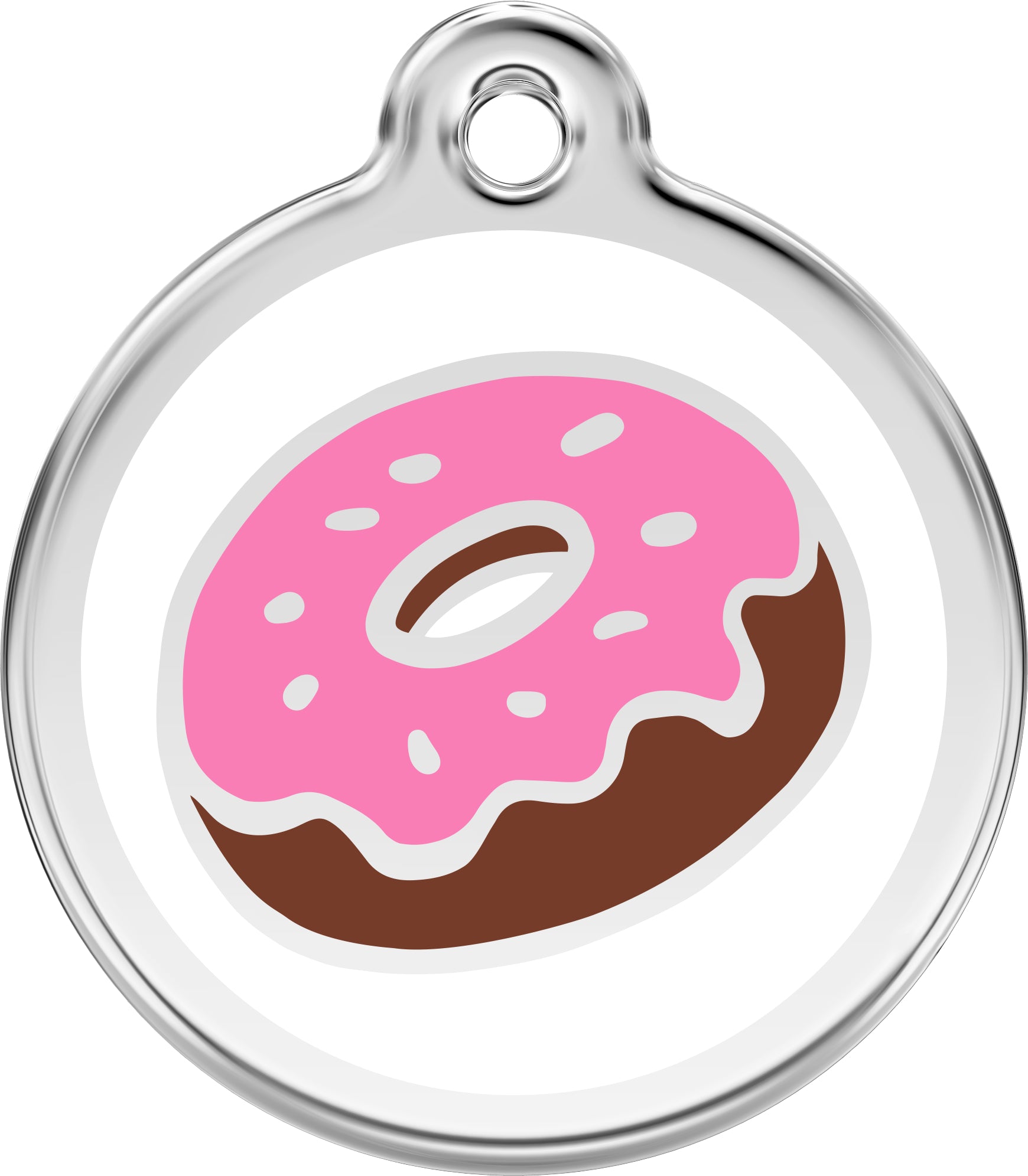 Donut Dog ID Tag – Personalised Engraved Tag for Pets 🍩