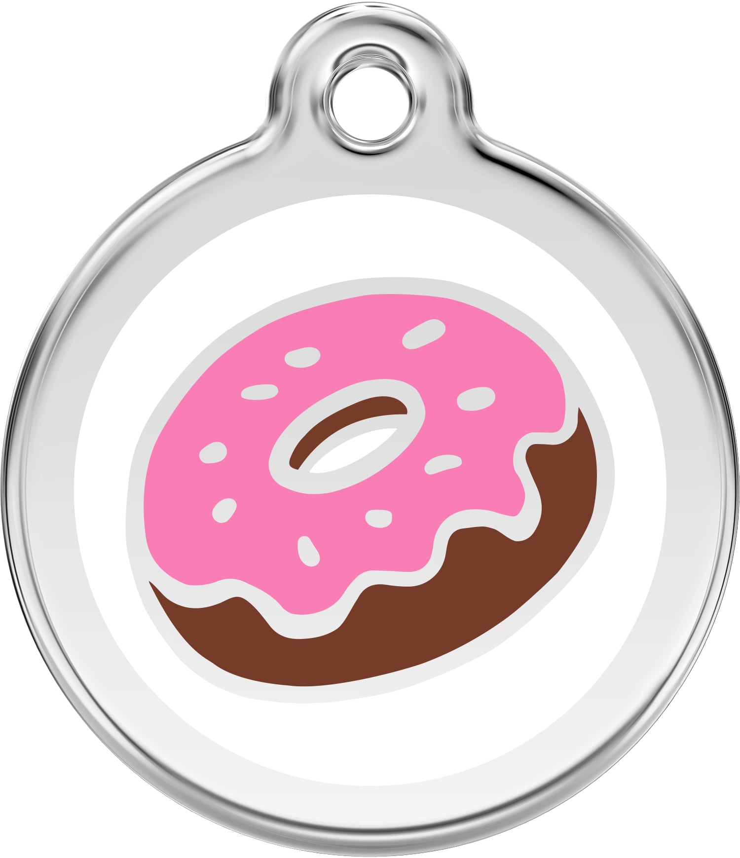 Donut Dog ID Tag – Personalised Engraved Tag for Pets 🍩