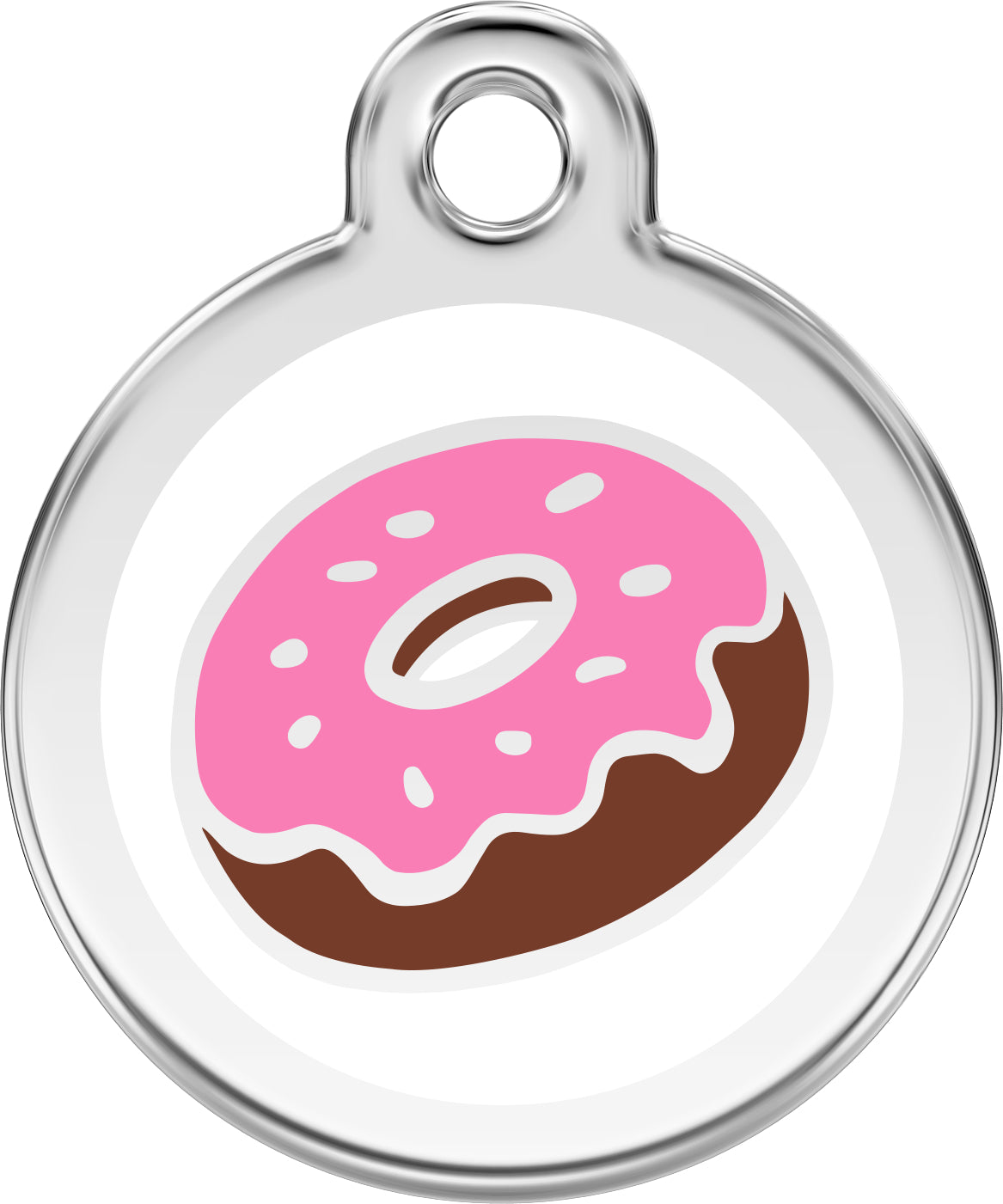 Donut Dog ID Tag – Personalised Engraved Tag for Pets 🍩