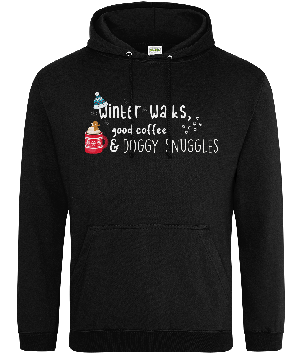 Winter Walks, Good Coffee & Doggy Snuggles hoodie