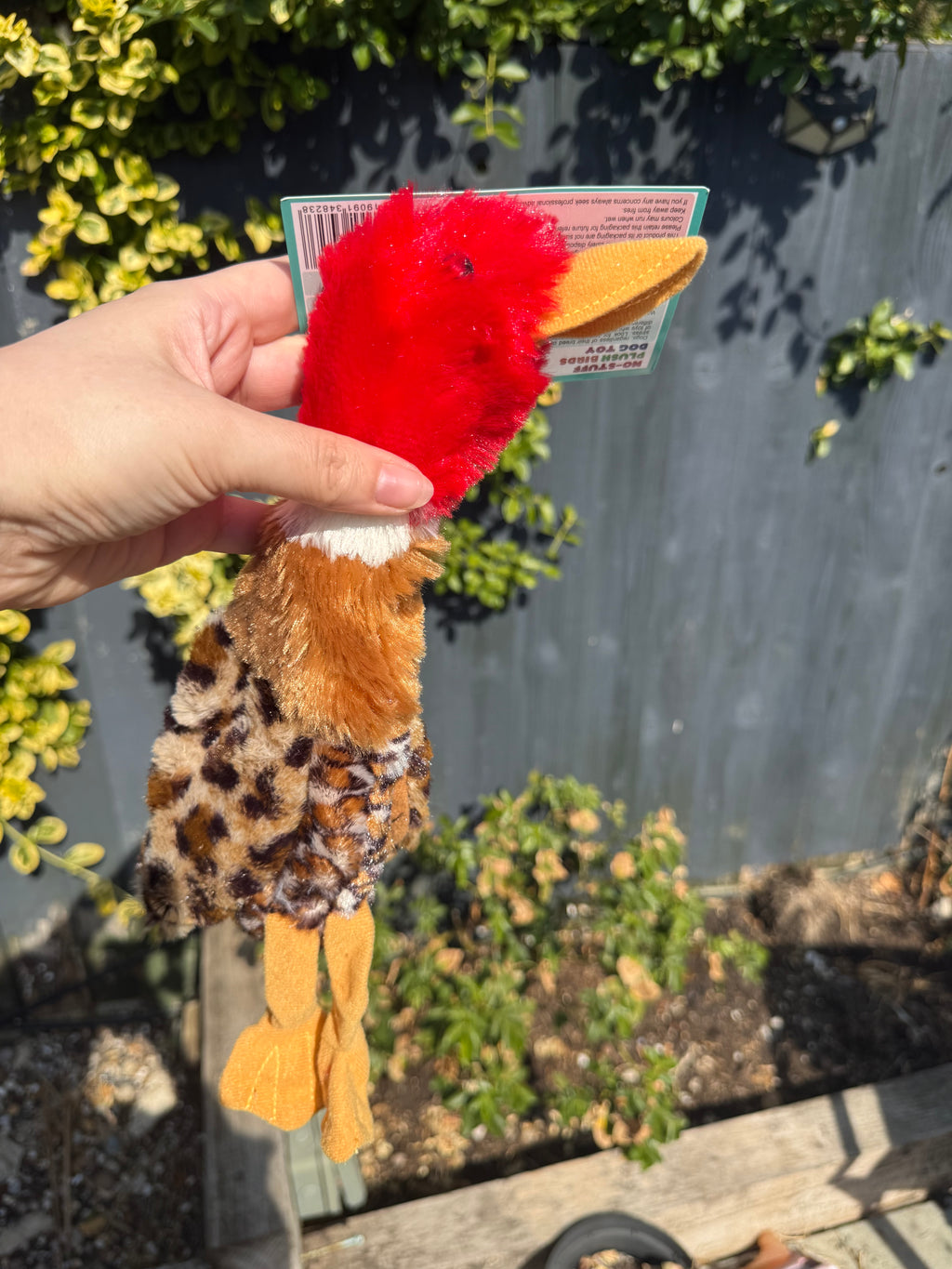 Unstuffed Duck Crinkle Dog Toy