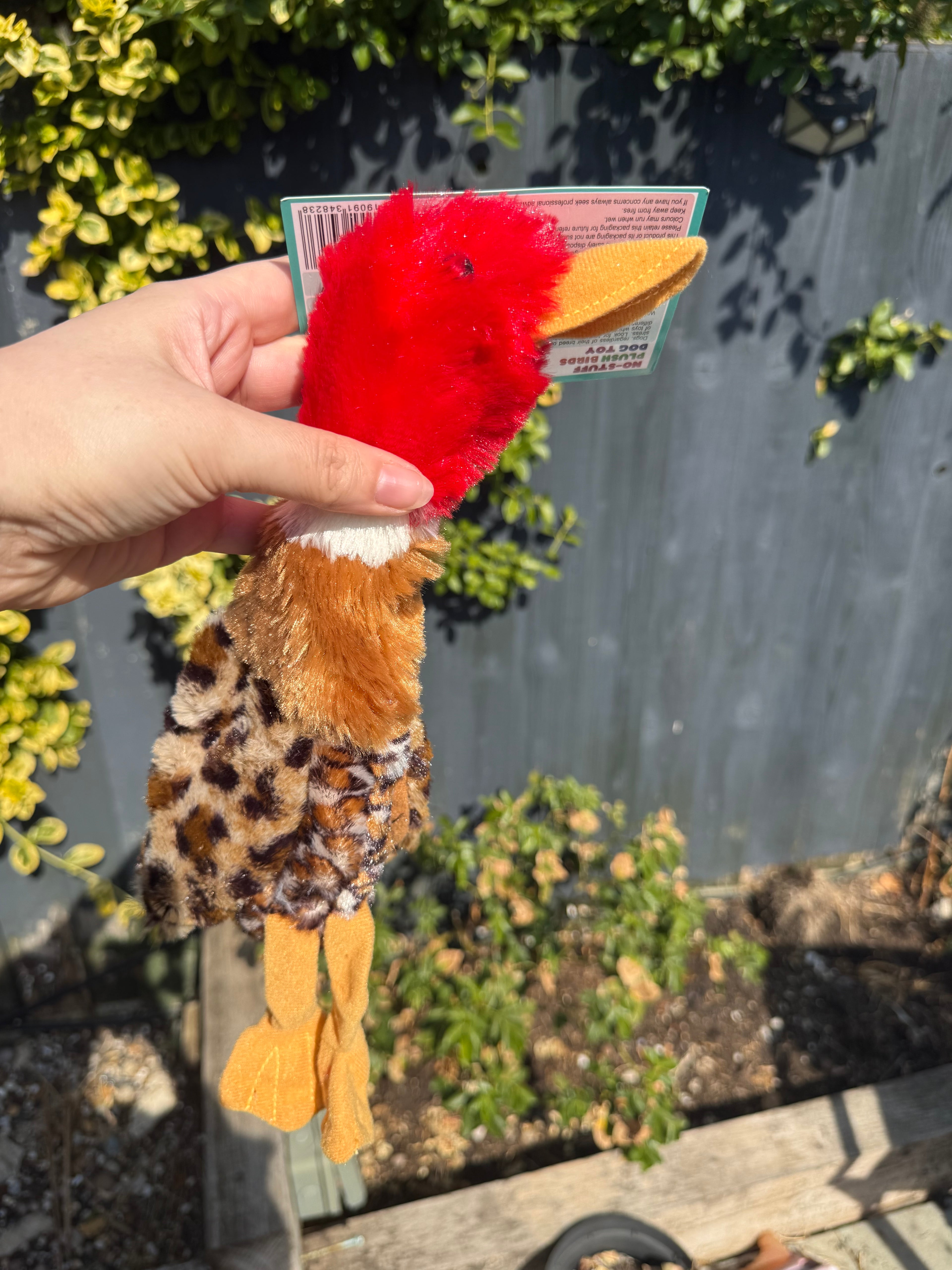Unstuffed Duck Crinkle Dog Toy