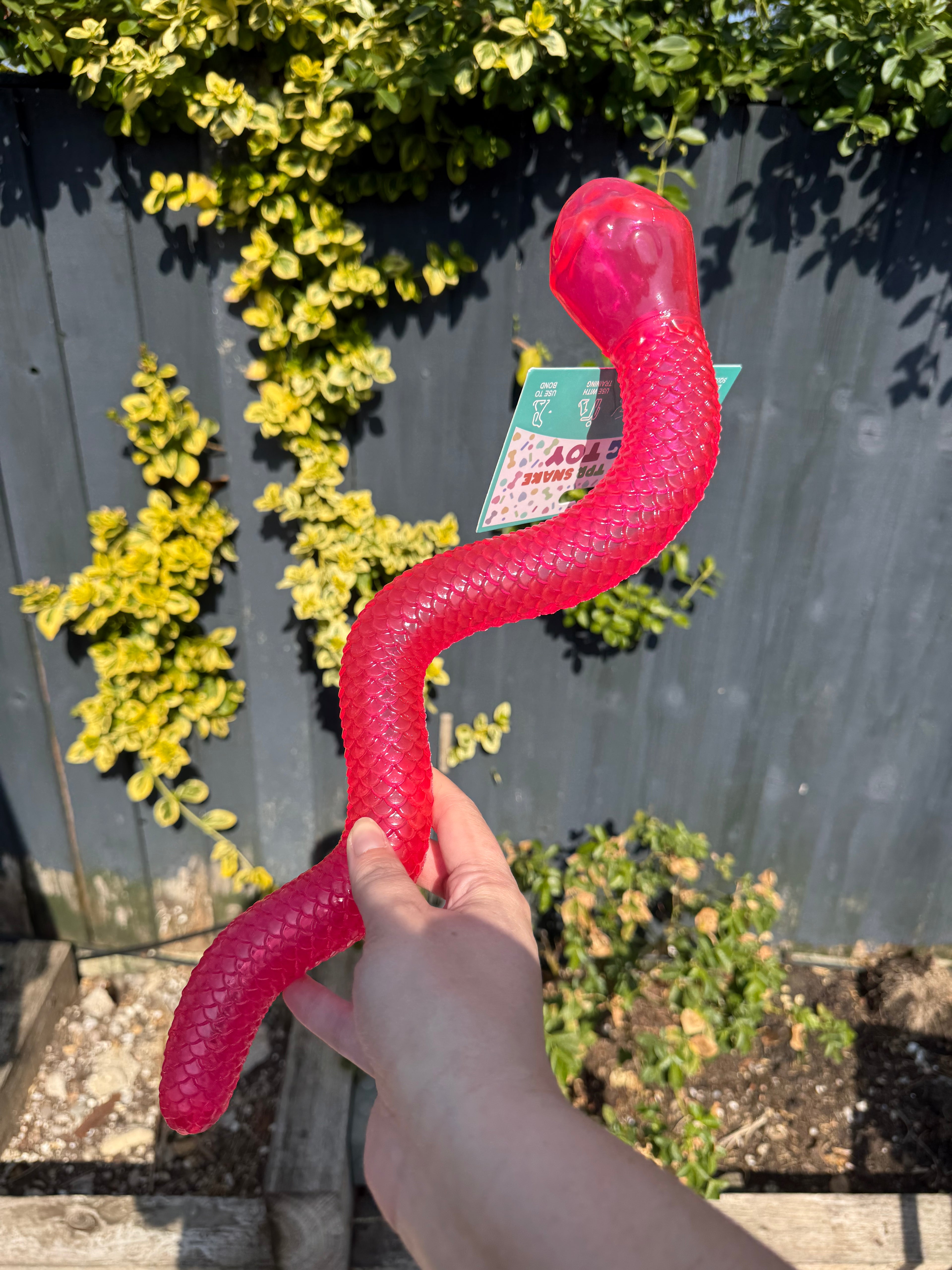 Meaty TPR Snuffle Snake dog toy (40cm)