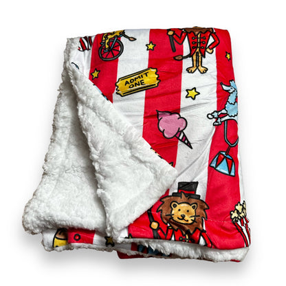 Circus Chic dog blankets - fleece dog blanket - two sizes - Pup Chic Boutique