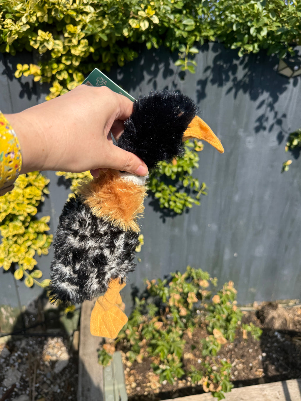 Unstuffed Duck Crinkle Dog Toy
