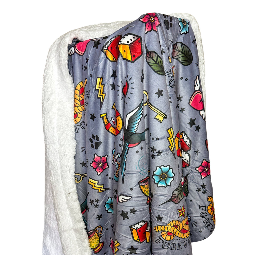 Artful Dogster blanket LARGE - fleece dog blanket - Pup Chic Boutique