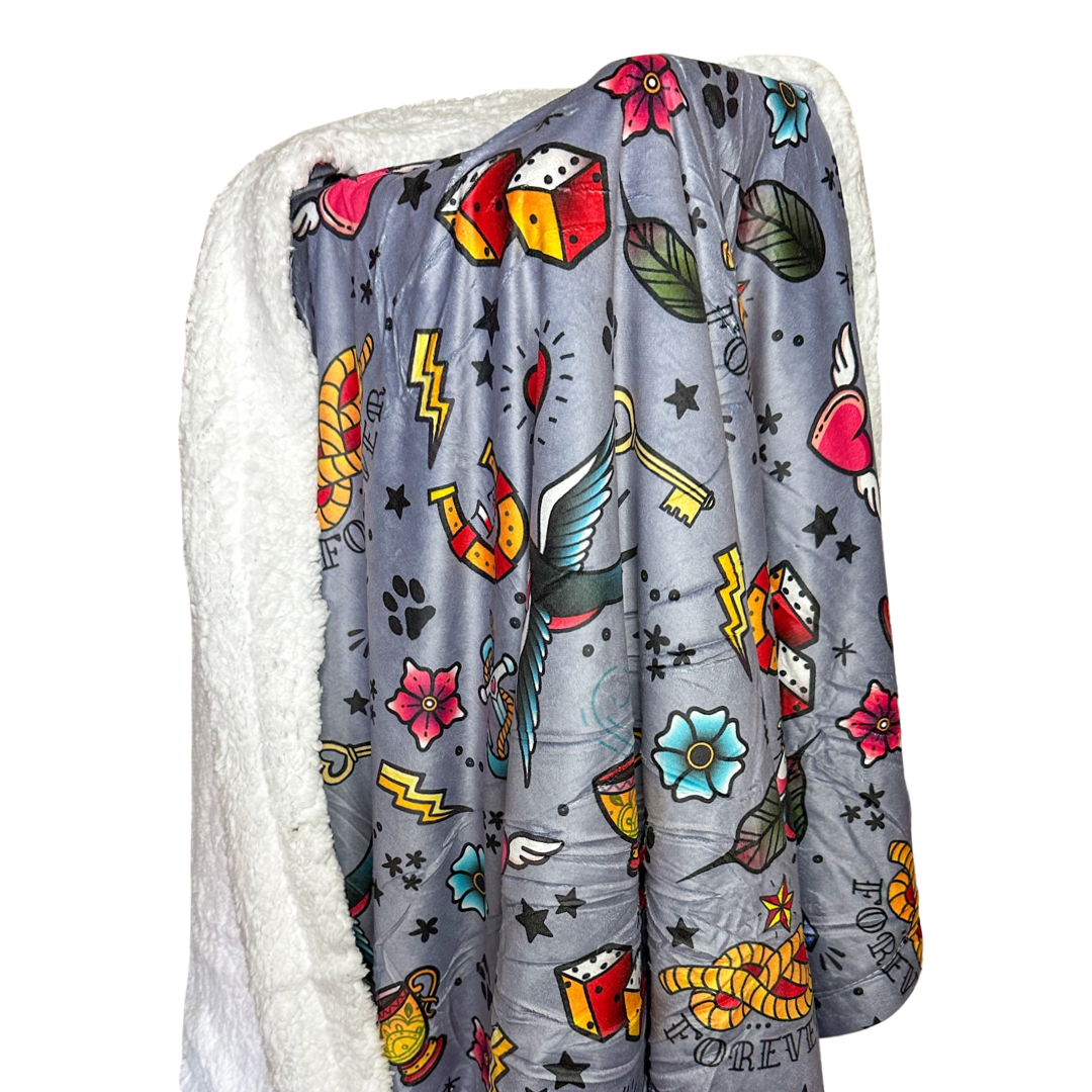 Artful Dogster blanket LARGE - fleece dog blanket - Pup Chic Boutique