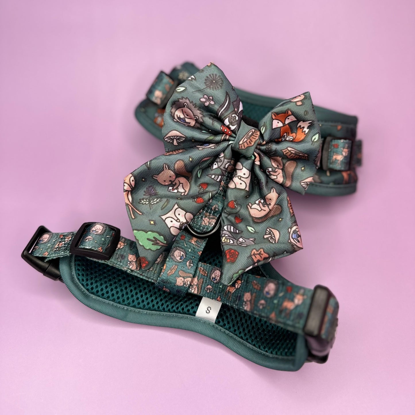 Autumn Wonderland Adjustable Dog Harness - Alice in Wonderland dog harness