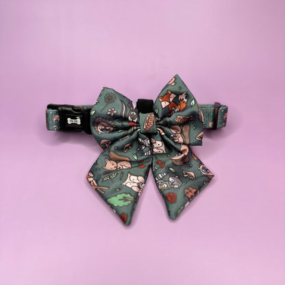 Autumn Wonderland Sailor Bow Tie - Pup Chic Boutique