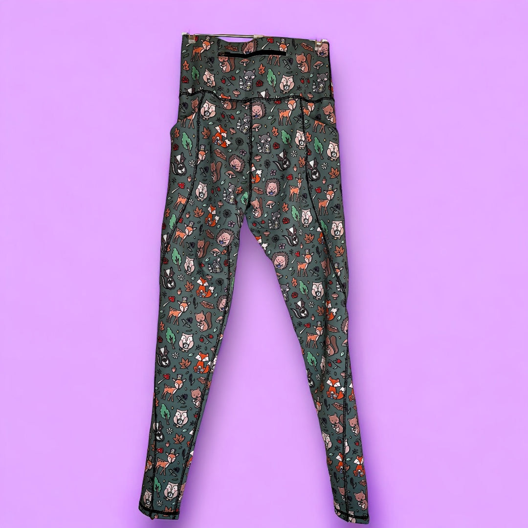 Woodland Wonderland matching leggings - dog walking leggings