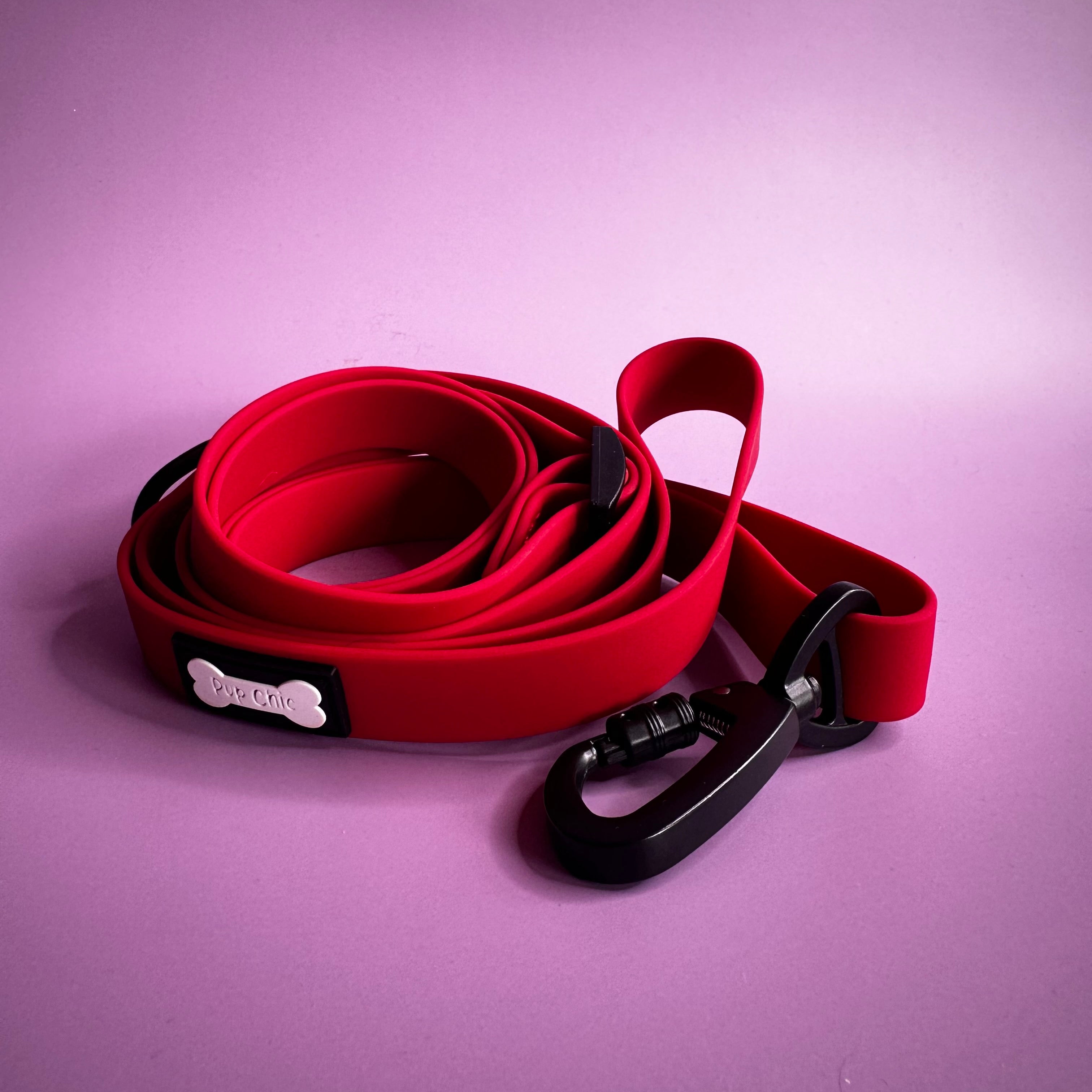 Waterproof 3ft to 5ft adjustable dog leads - PVC dog leash - Pup Chic Boutique