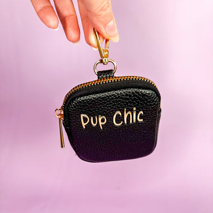 Out Out Treat Pouch - faux leather luxury dog treat bag - Pup Chic Boutique