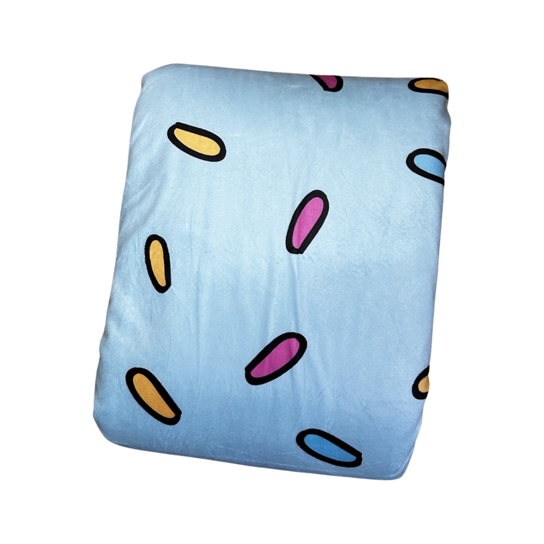 Blue Sprinkles For Days blanket LARGE - fleece dog blanket